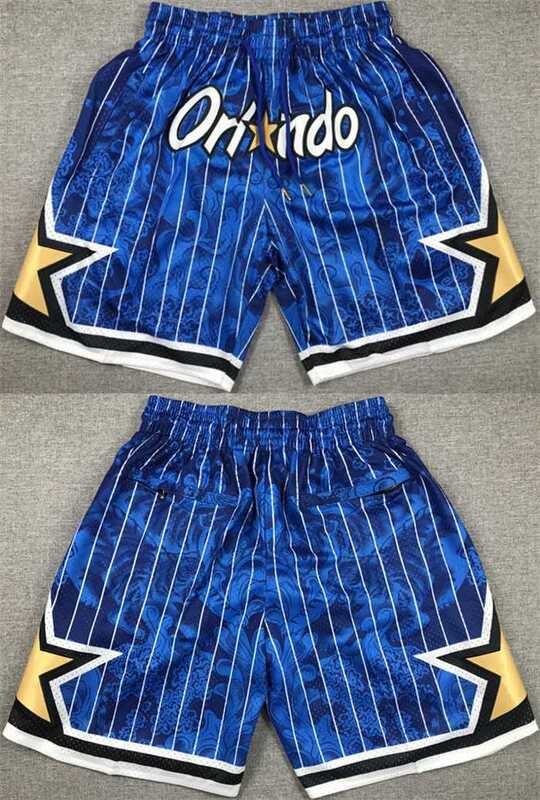 Men%27s Orlando Magic Blue Shorts(Run Small)->nba shorts->NBA Jersey